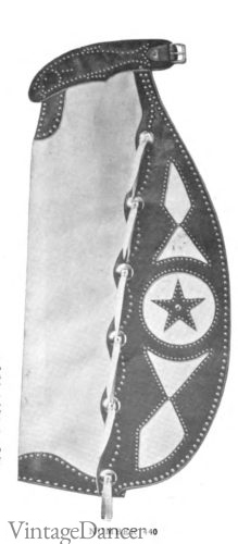1920s haldy chaps star leather western wear