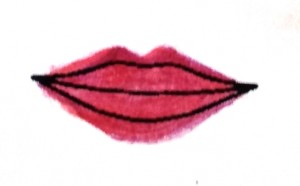 1920s cupids bow lips makeup