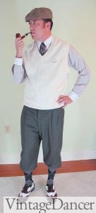 1920s mens costume golf sport