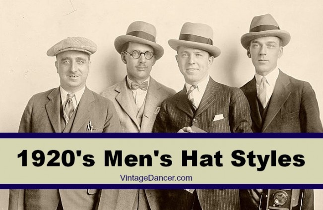 1920s Mens Hats: Great Gatsby Era Hat Styles