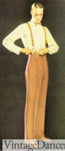 1920s mens fashion pants trousers