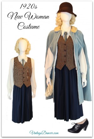 Downton Abbey Edith inspired sporty costume. Create your Downton Abbey look at VinatgeDancer.com