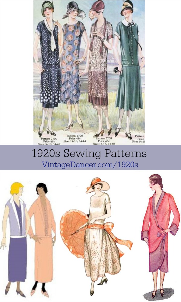 1920s Patterns Vintage, Reproduction Sewing Patterns