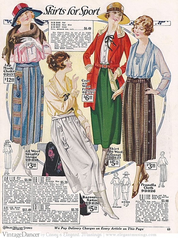 1920s skirts
