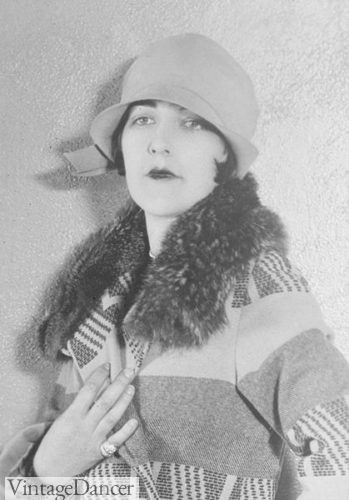 Aileen Pringle, brimmed cloche 1920s hat