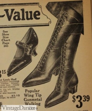 1920s tall walking boots