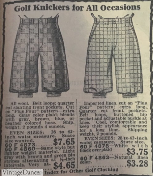 1920s Men's Pants History: Oxford Bags, Plus Four Knickers, Overalls