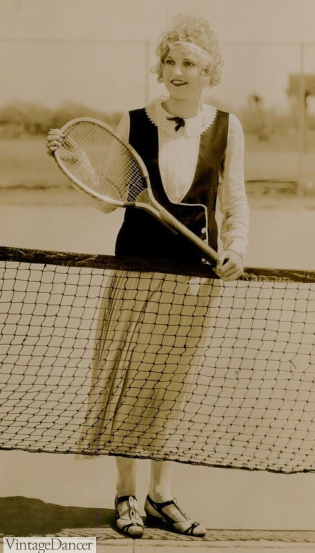 1920s Tennis Clothes Womens And Mens Outfits