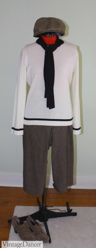Womens 1920s knickers tweed costume easy