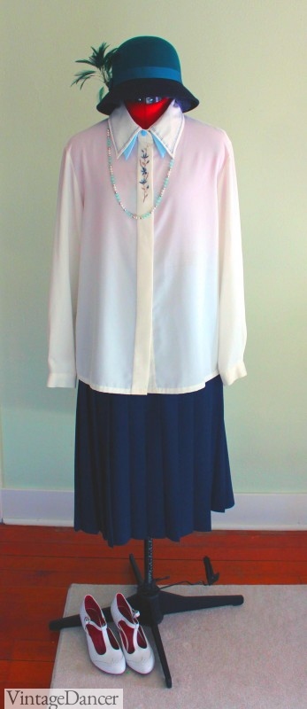1920s costume skirt blouse easy to make