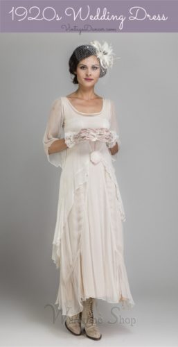 1920s style wedding dress