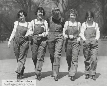 1920s overalls for working girls