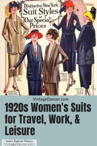 1920s suits women ladies skirt and jacket sets history and fashion 20s