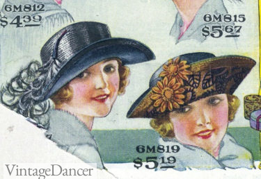 1921 turn up brim straw hat and bicorn hat