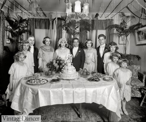 1921 Italian family wedding at home