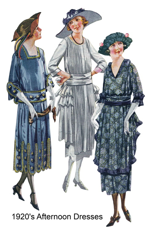 1920s Day Dress, Tea Dress, Afternoon Dress History