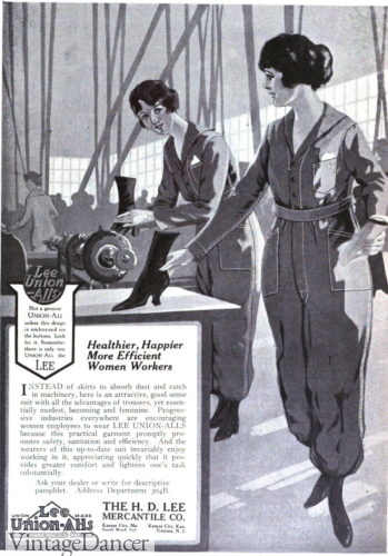 1921 Union overalls (coverall) womens workwear factory