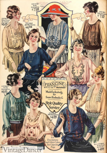 1921 fall blouses