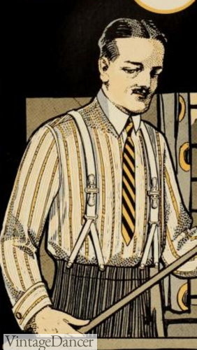 1920s mens accessories suspenders