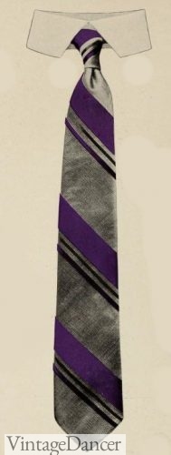 1921 repp tie stripe 1920s mens necktie neckwear