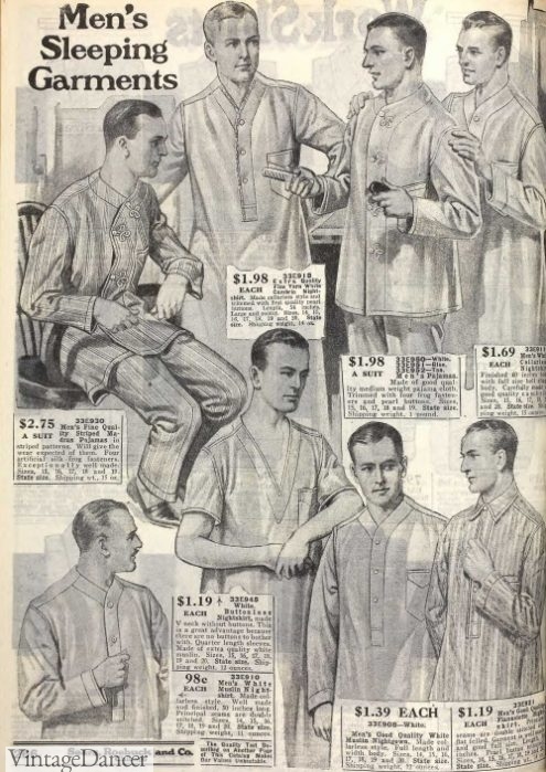 1921 men's pajamas