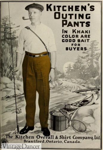 1921 cotton khaki pants mens pants sport casual hunting hiking clothes 1920