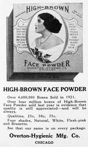 1921 Overton High-brown face powder