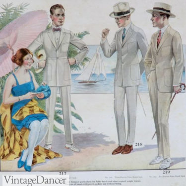 1921 summer Palm Beach suits in the slim fit