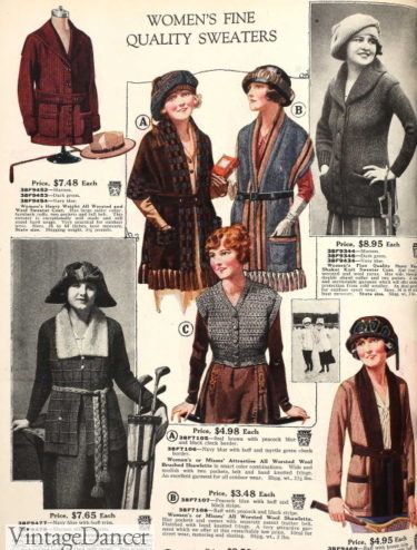 1921 knitwear- sweaters, cardigans and shawls