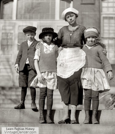 1920s nanny babysitter apron and cap