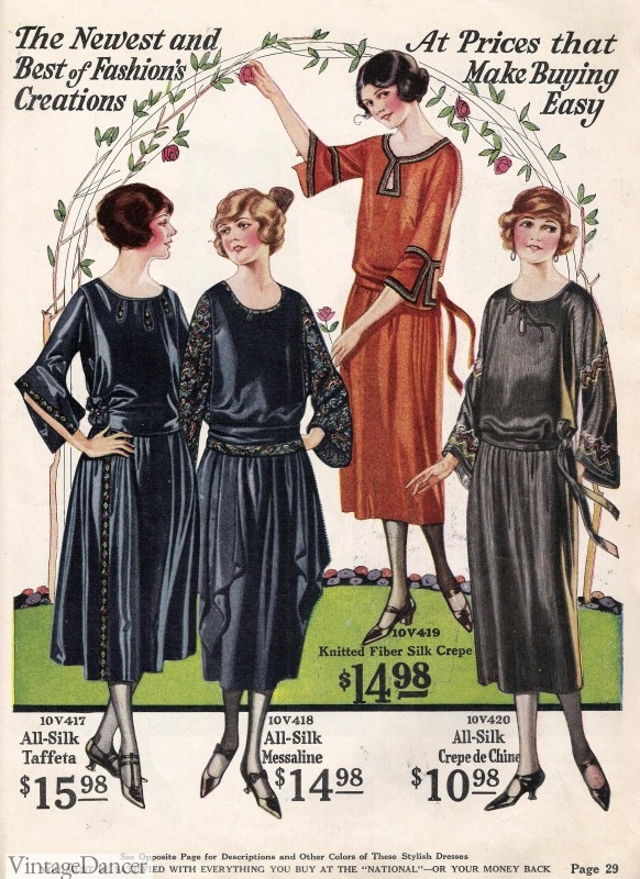 fall winter day dresses 1922