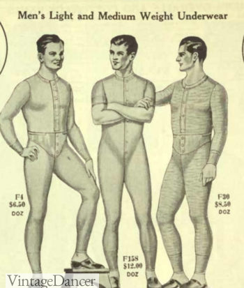 1922 mens yoke or plain long underwear