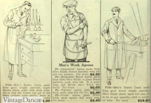 1922 duster coats and apron