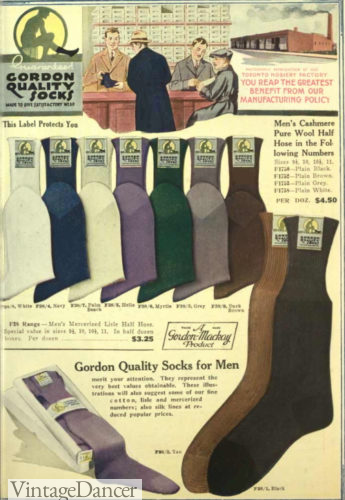 1922 men's solid color socks hosiery