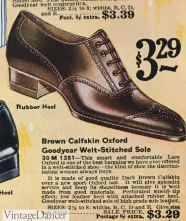 1922 cap toe oxfords at VintageDancer