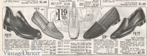 1922 slippers - romeo, moccasin, canvas sport shoes, carpet slippers, everett