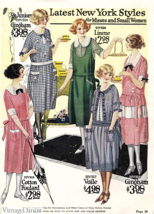1920s house dresses. 1922 Plaid, checks, stripes, oh my! The house dress was a time to wear colorful prints.