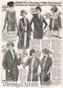 1920s sweaters and coats
