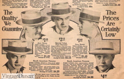 1922 straw hats for men