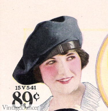 1920s beret hat women girls casual hat 1922