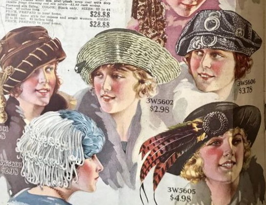 1920s bicorn and musketeer hats women ladies girls early 1920s hats