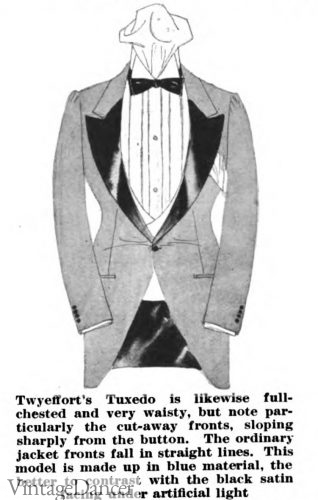 1922 a blue tuxedo coat