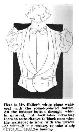 1922 white waistcoat