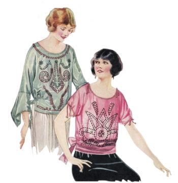 1922 Blouses, embroidered