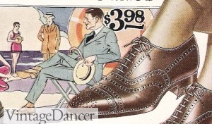 1920s brown shoes