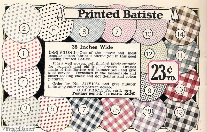 1920s polka dot fabric