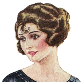 1920s makeup: arched thin eyebrows