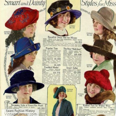 1920s winter hats women fashion