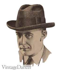 1920s mens homburg hat