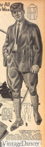 1922 corduroy sport breeches suit